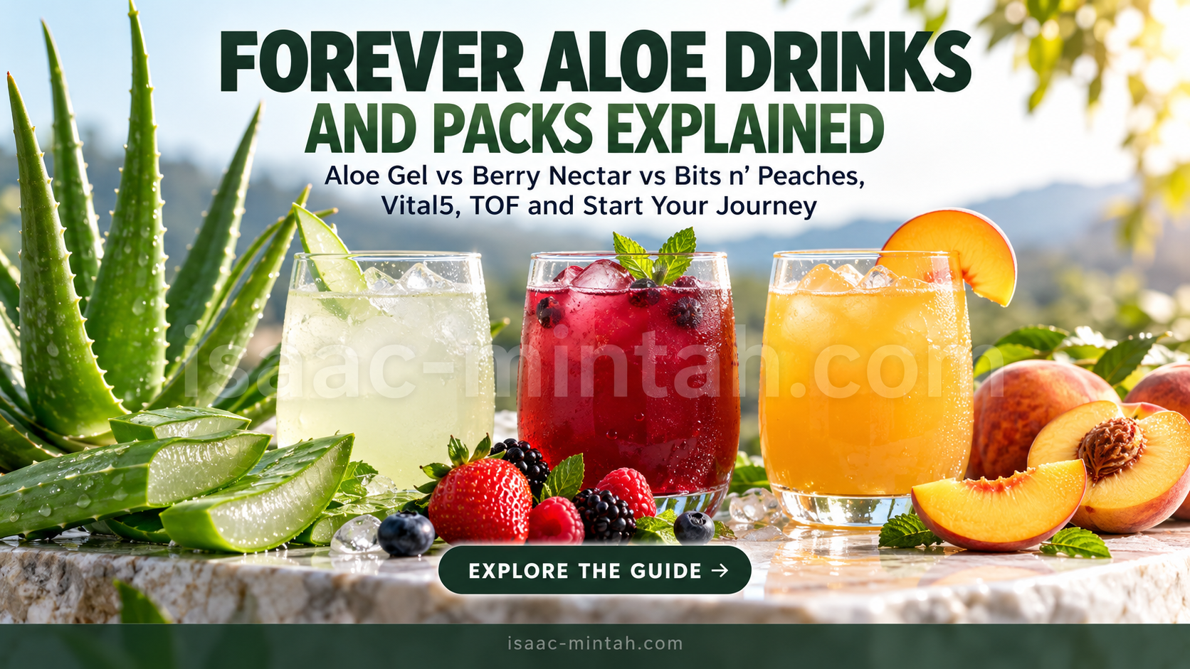 Forever Aloe Drinks and Packs Explained: Aloe Gel vs Berry Nectar vs Bits n’ Peaches, Vital5, TOF and Start Your Journey