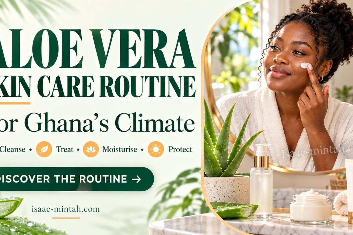 An Aloe Vera Skin Care Routine for Ghana’s Climate: Cleanse, Treat, Moisturise, Protect