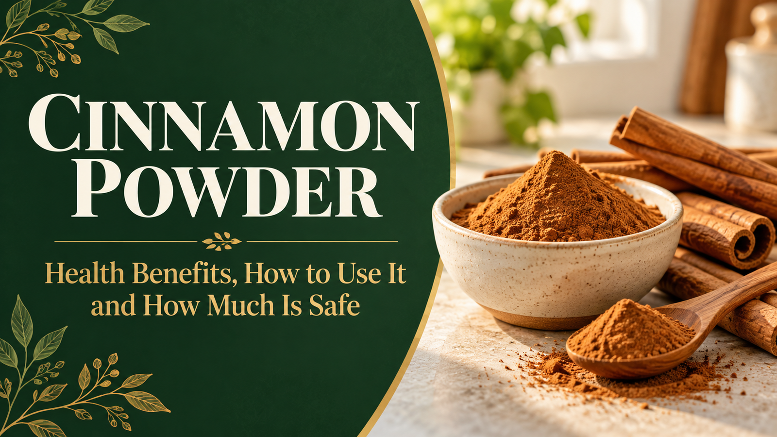 Cinnamon Powder: Health Benefits, How to Use It and How Much Is Safe