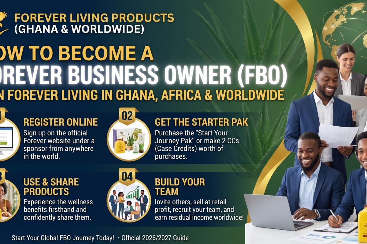 How to Become a Forever Business Owner (FBO): Join Forever Living in Ghana, Africa and Worldwide