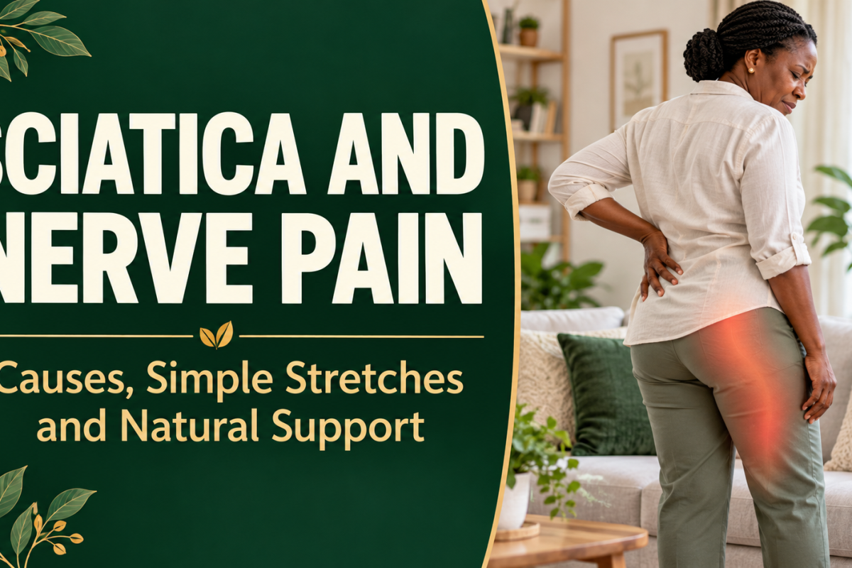 Sciatica and Nerve Pain: Causes, Simple Stretches and Natural Support