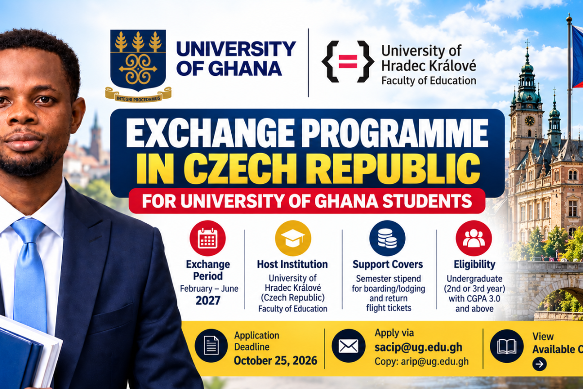 University of Ghana Exchange Programme in Czech Republic 2027