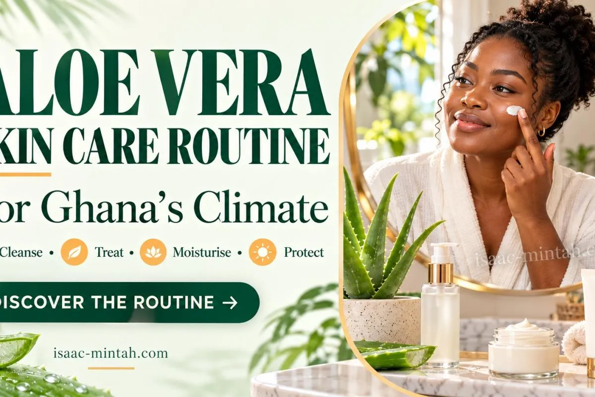 An Aloe Vera Skin Care Routine for Ghana’s Climate: Cleanse, Treat, Moisturise, Protect