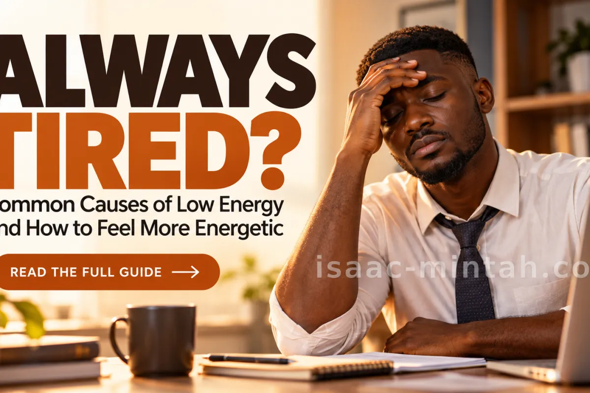 Always Tired? Common Causes of Low Energy and How to Feel More Energetic