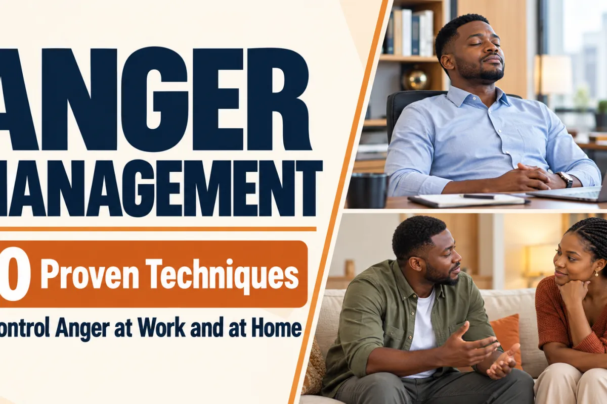 Anger Management: 10 Proven Techniques to Control Anger at Work and at Home