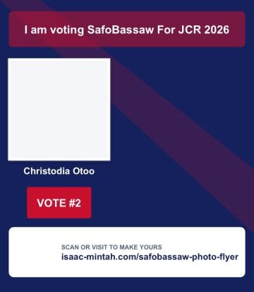 Christodia Otoo’s SafoBassaw flyer