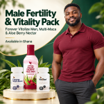 Male Fertility and Vitality Pack | Forever Vitolize Men, Multi-Maca and Aloe Berry Nectar in Ghana