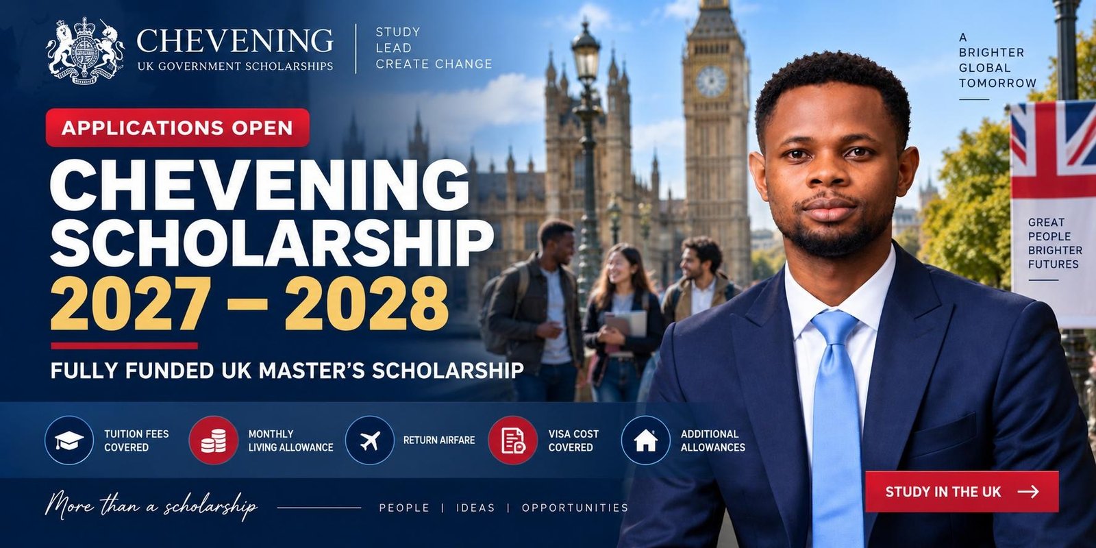 Chevening Scholarship 2027–2028: Fully Funded UK Master's Scholarship