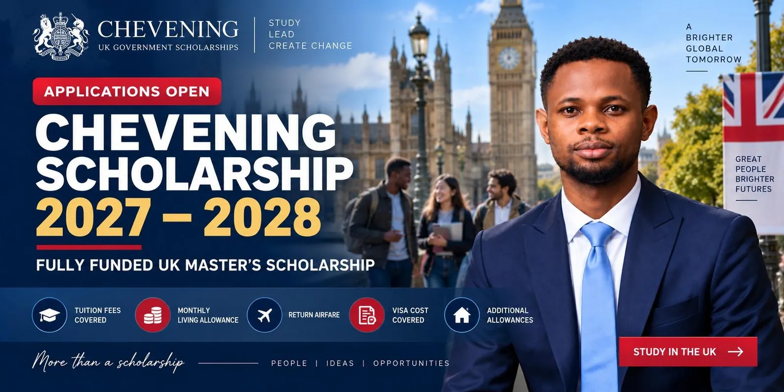 Chevening Scholarship 2027–2028: Fully Funded UK Master's Scholarship