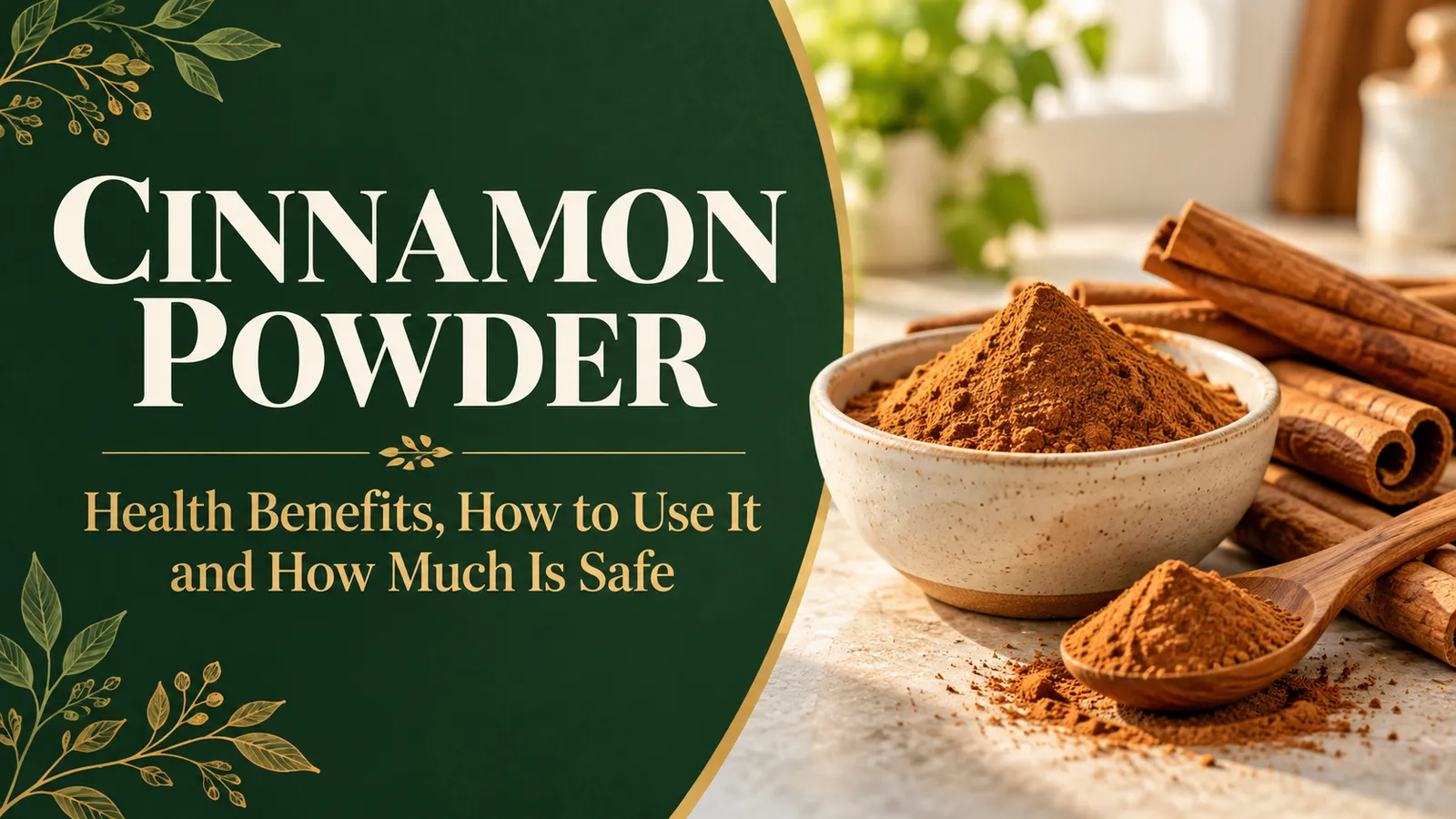 Cinnamon Powder: Health Benefits, How to Use It and How Much Is Safe