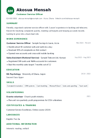 Creative CV template