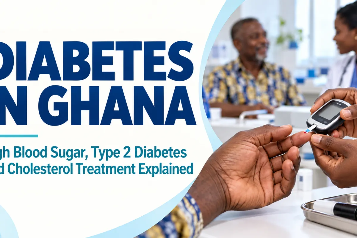 Diabetes in Ghana: High Blood Sugar, Type 2 Diabetes and Cholesterol Treatment Explained