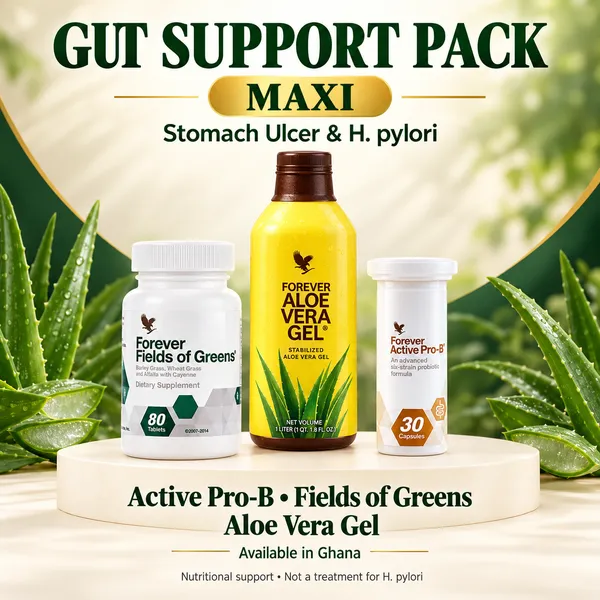 Stomach Ulcer & H. pylori Gut Support Pack (Maxi)