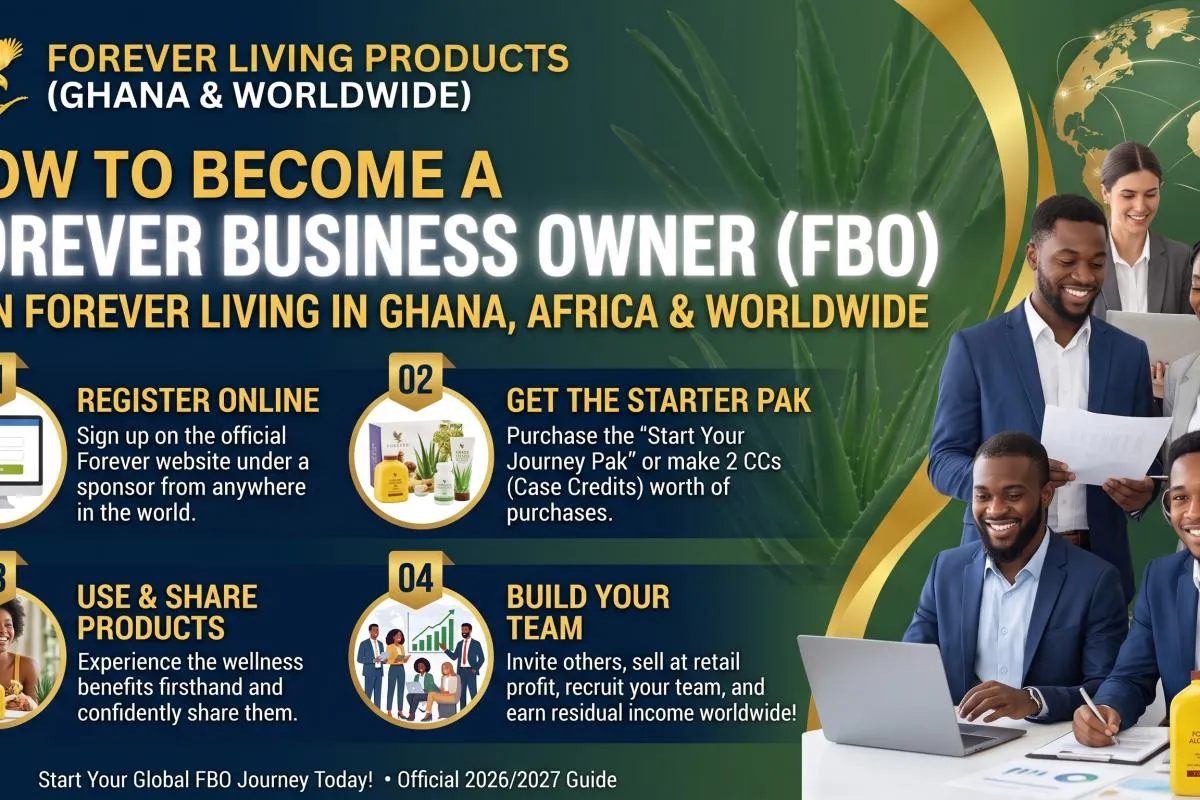 How to Become a Forever Business Owner (FBO): Join Forever Living in Ghana, Africa and Worldwide