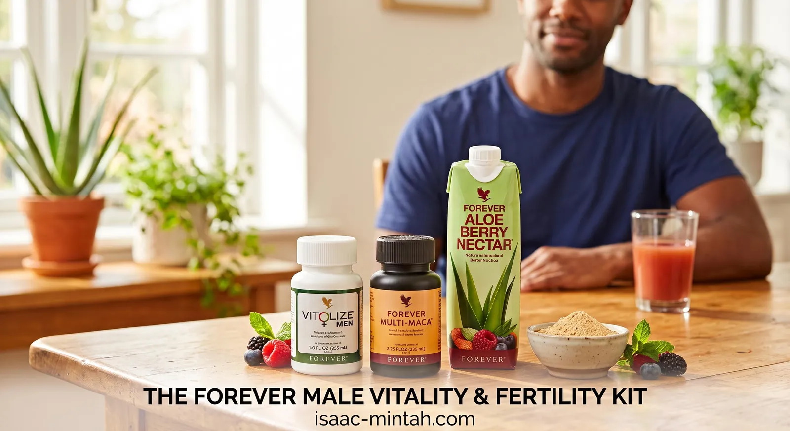 Male Fertility and Vitality Pack | Forever Vitolize Men, Multi-Maca and Aloe Berry Nectar in Ghana