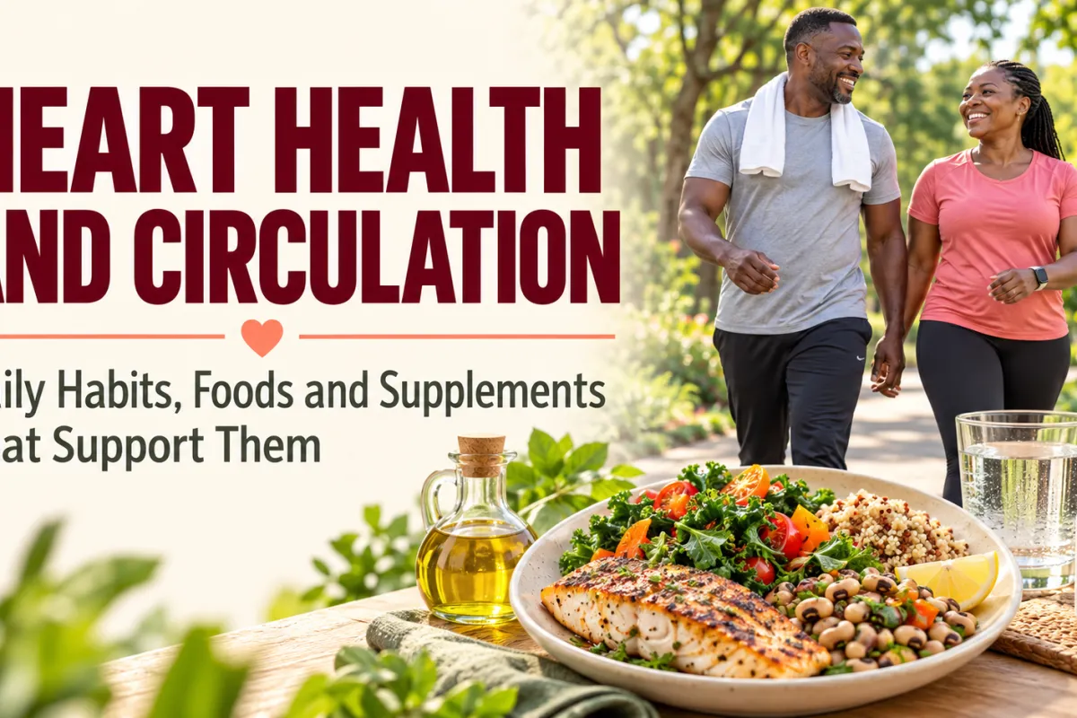 Heart Health and Circulation: Daily Habits, Foods and Supplements That Support Them