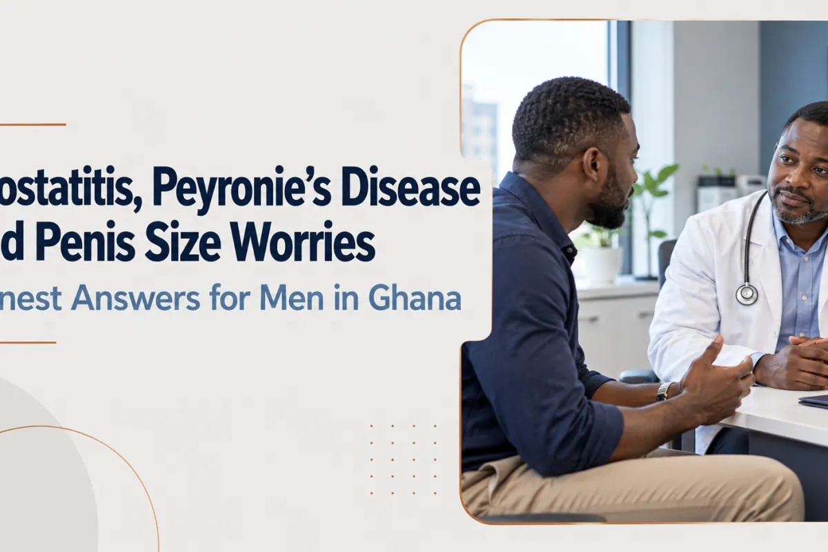 Prostatitis, Peyronie’s Disease and Penis Size Worries: Honest Answers for Men in Ghana