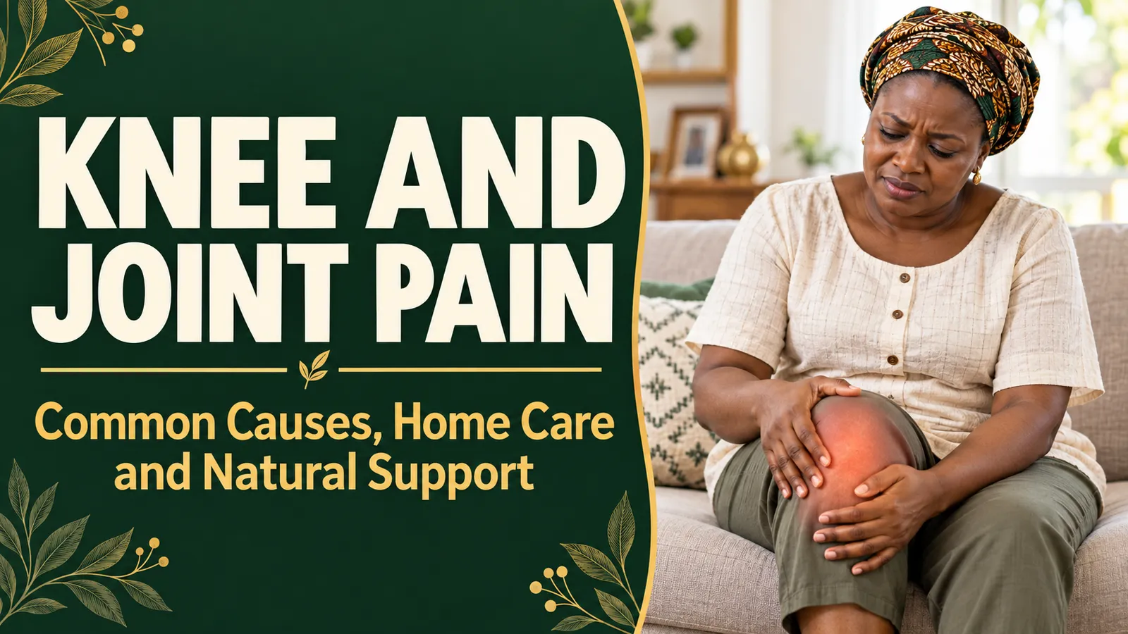 Knee and Joint Pain: Common Causes, Home Care and Natural Support