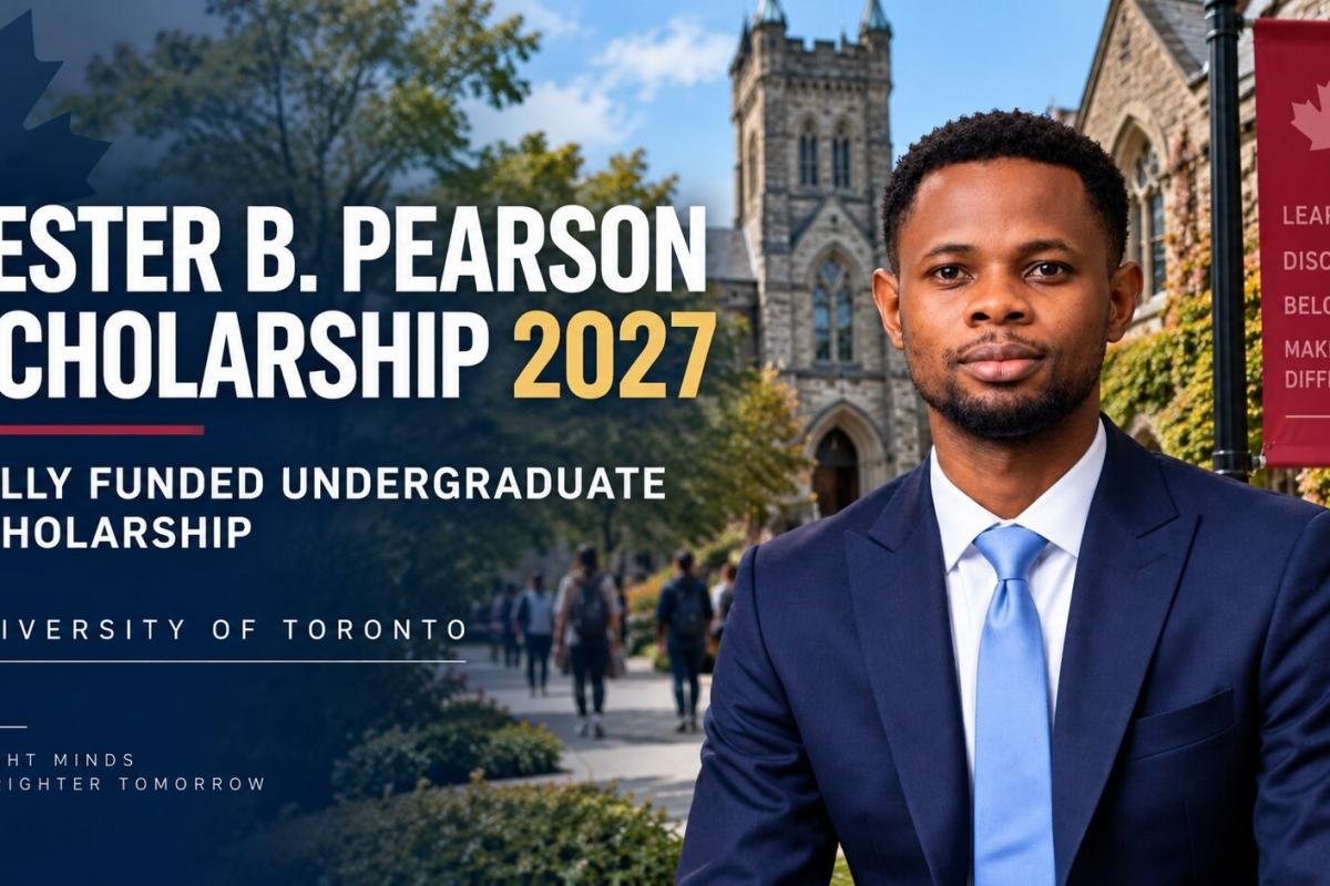 Lester B. Pearson Scholarship 2027: University of Toronto Undergraduate Fully Funded  Scholarship