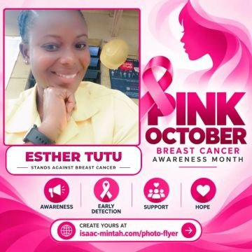Esther Tutu’s Pinktober flyer