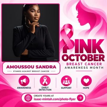 Amoussou Sandra’s Pinktober flyer