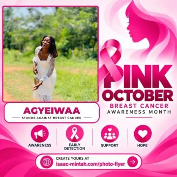Agyeiwaa’s Pinktober flyer