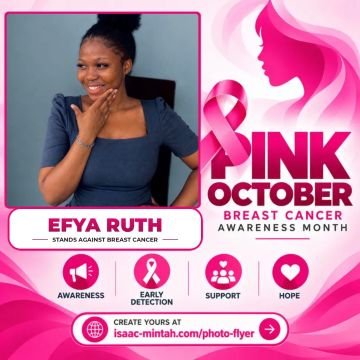 Efya Ruth’s Pinktober flyer