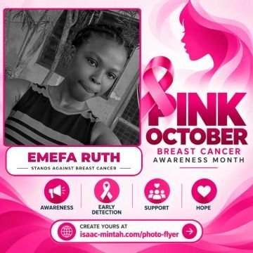 Emefa Ruth’s Pinktober flyer