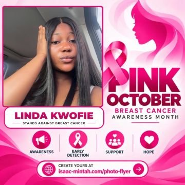 Linda Kwofie’s Pinktober flyer