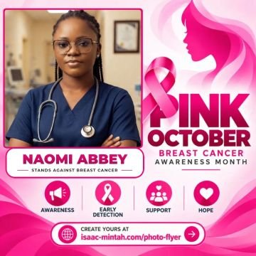 NAOMI ABBEY’s Pinktober flyer