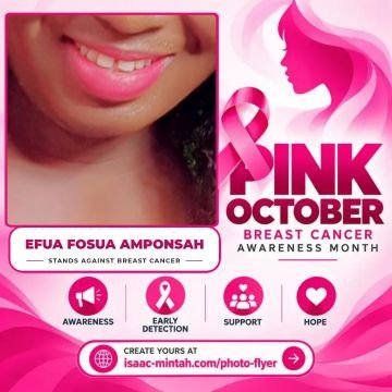 Efua Fosua Amponsah’s Pinktober flyer