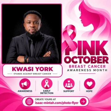 KWASI YORK’s Pinktober flyer