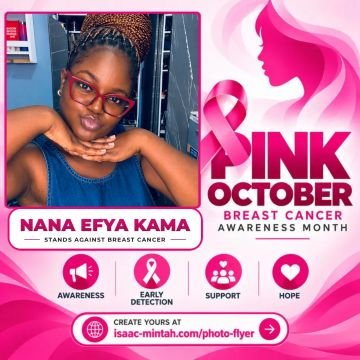Nana Efya Kama’s Pinktober flyer