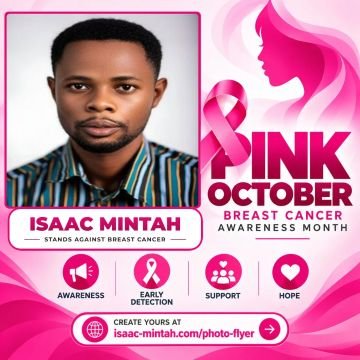 Isaac Mintah’s Pinktober flyer