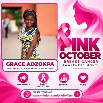 Grace Adzokpa’s Pinktober flyer