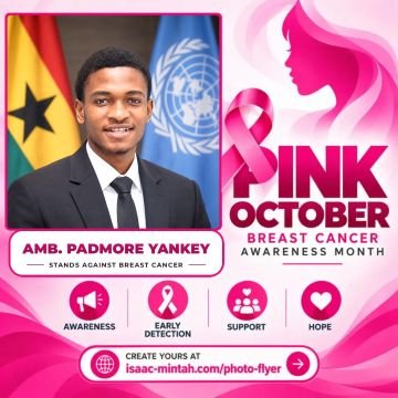 Amb. Padmore Yankey’s Pinktober flyer