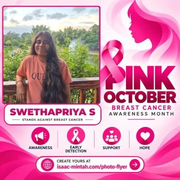 SWETHAPRIYA S’s Pinktober flyer