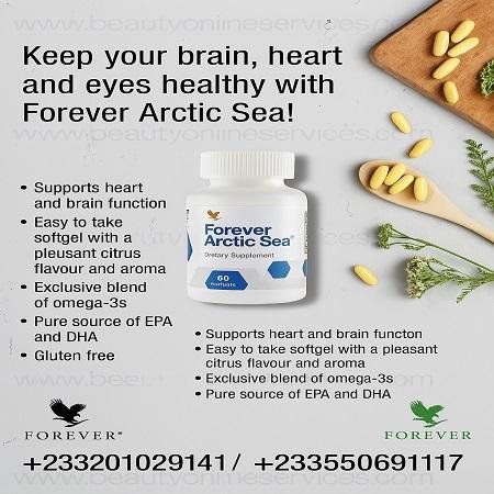 Forever Arctic Sea Omega-3 Fish Oil Supplement | 120 Softgels for Overall Health