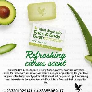 Aloe Avocado Face and Body Soap | Moisturizing Cleanser for All Skin Types