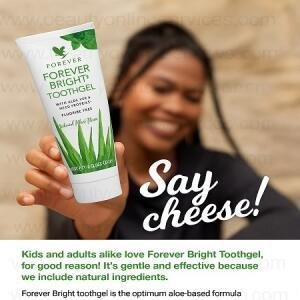 Forever Bright ToothGel | Fluoride-Free Aloe Vera Whitening Toothpaste Ghana