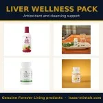Liver Wellness Support Pack | Forever Aloe Berry Nectar, Fields of Greens, Lycium Plus and Bee Propolis in Ghana