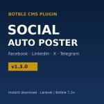 Social Auto Poster Plugin for Botble CMS | Facebook, LinkedIn, X & Telegram (v1.3.0)