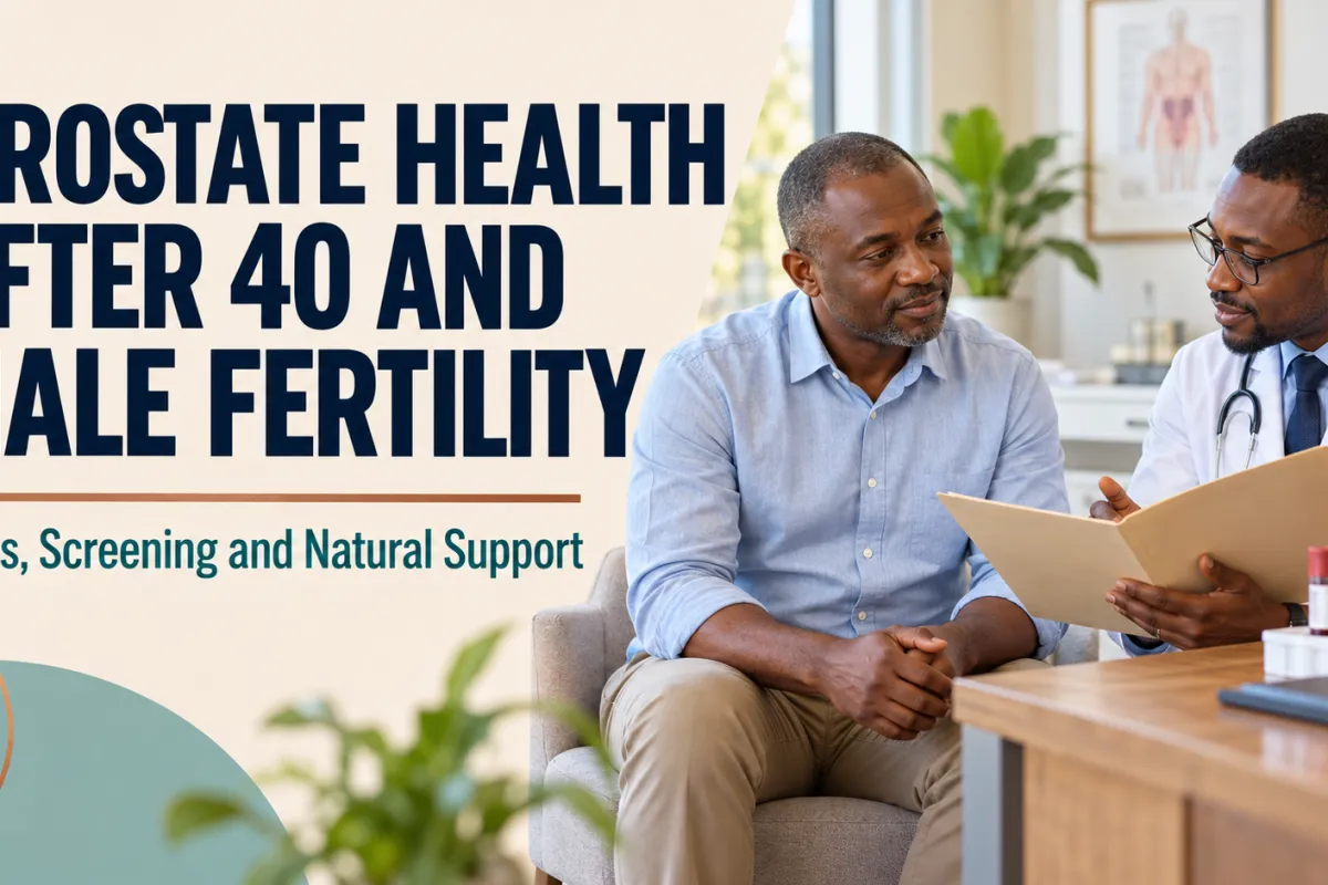 Prostate Health After 40 and Male Fertility: Signs, Screening and Natural Support