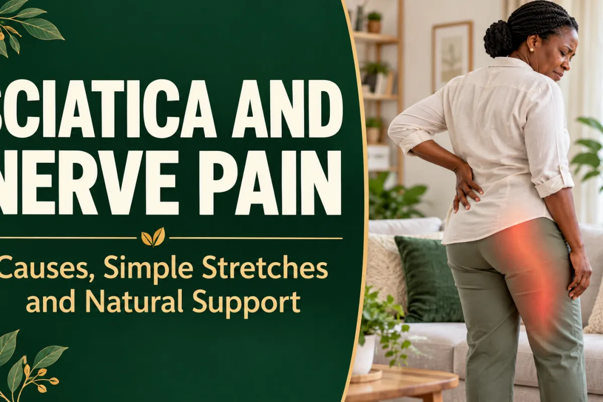 Sciatica and Nerve Pain: Causes, Simple Stretches and Natural Support
