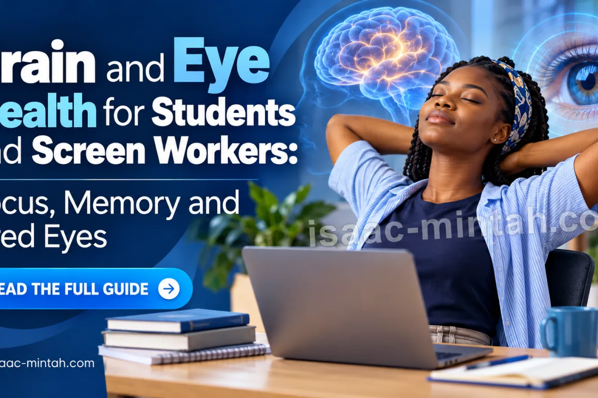 Brain and Eye Health for Students and Screen Workers: Focus, Memory and Tired Eyes