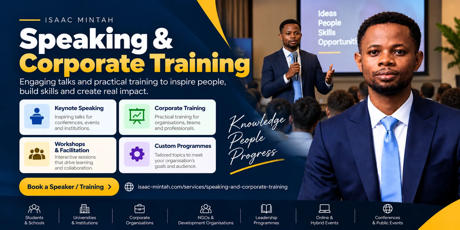 Speaking and Corporate Training
