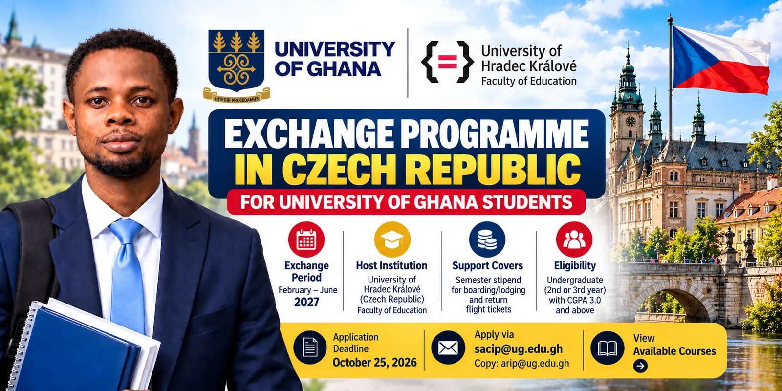 University of Ghana Exchange Programme in Czech Republic 2027