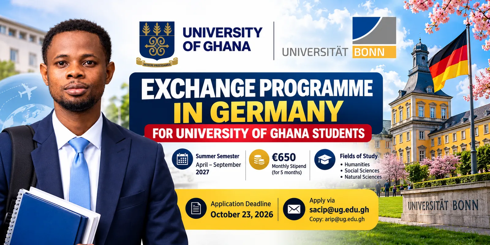 University of Ghana Students Invited to Apply for Exchange Programme at University of Bonn, Germany