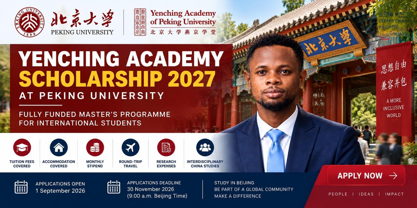 Yenching Academy Scholarship 2027 at Peking University
