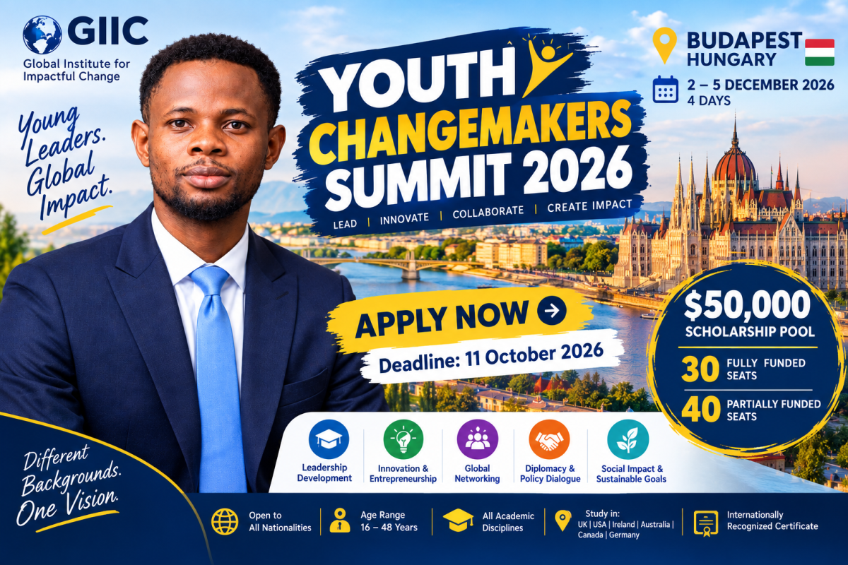Youth Changemakers Summit 2026 in Hungary – Fully Funded